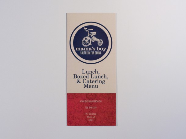 Mama's Boy Menu